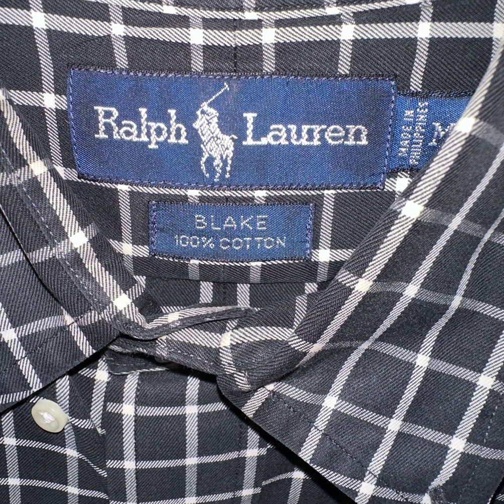 Ralph Lauren Black and White Check Casual Shirt